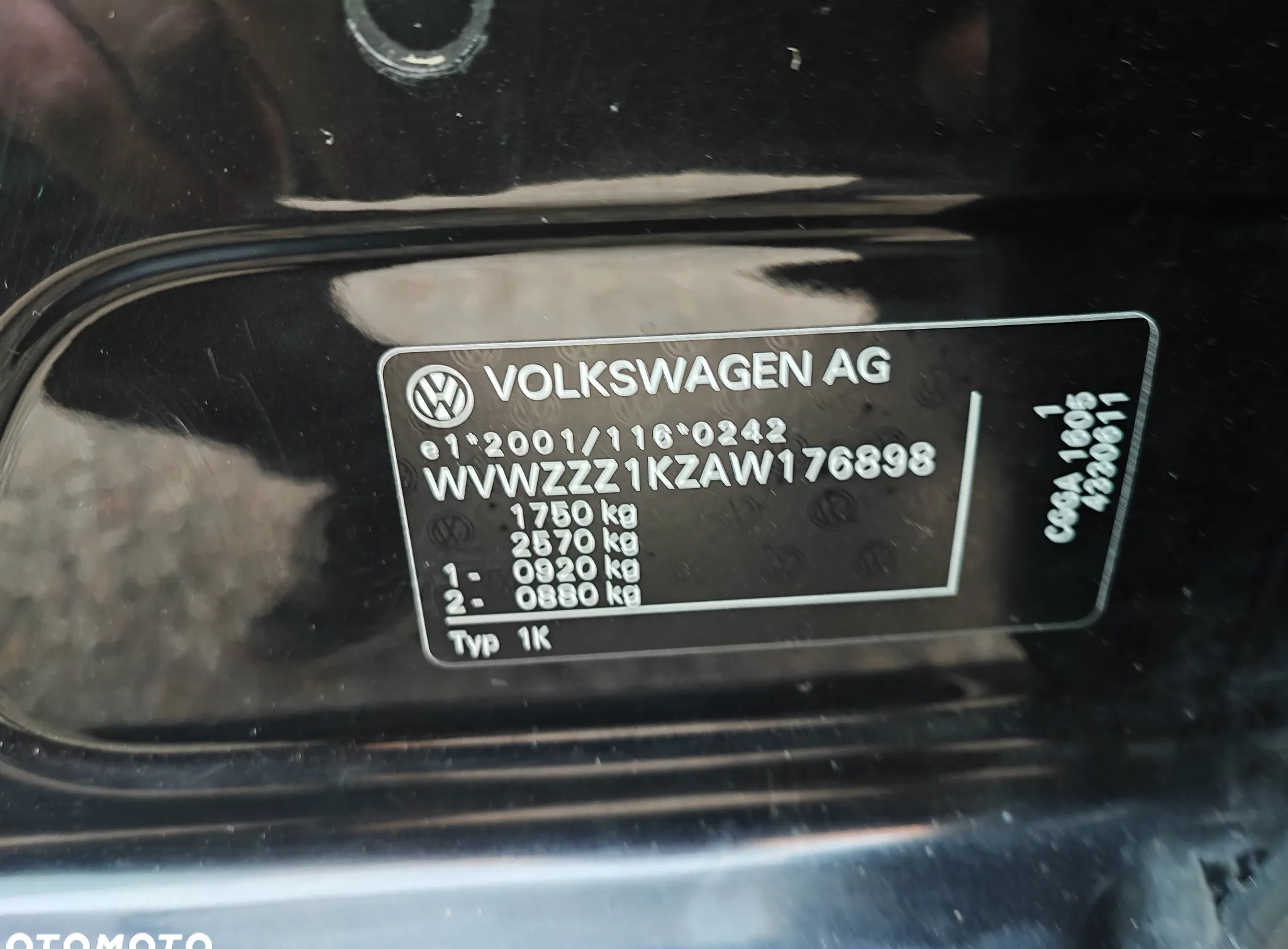 Volkswagen Golf cena 19999 przebieg: 240000, rok produkcji 2009 z Recz małe 92